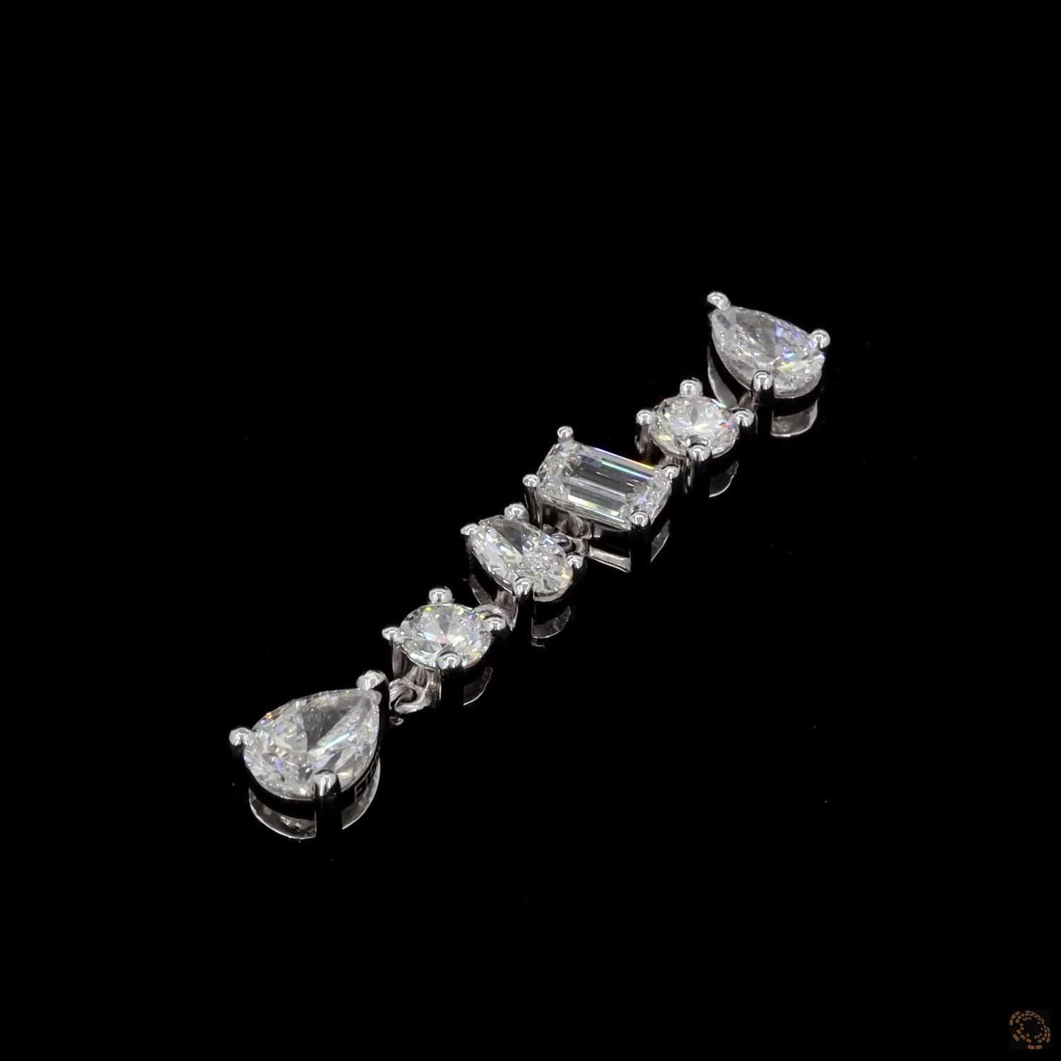 Seraphine Cascade Diamond Earrings - Image 23