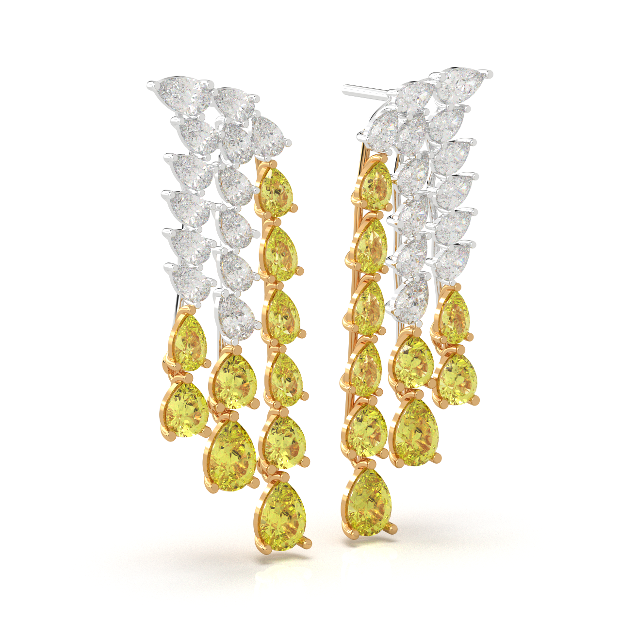 ETERNA Royal Cascade Earrings - Image 5