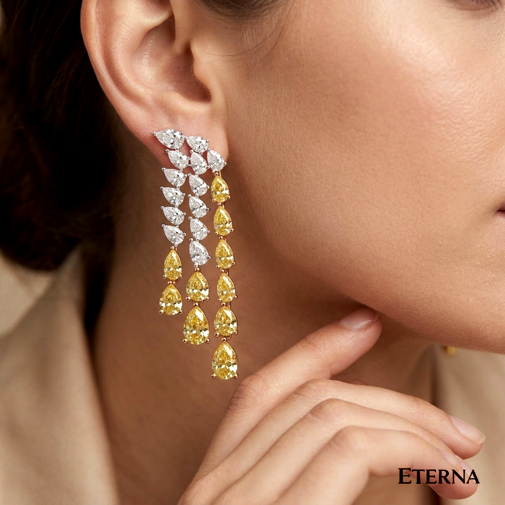 Light That Moves With You - ETERNA Royal Cascade Earrings