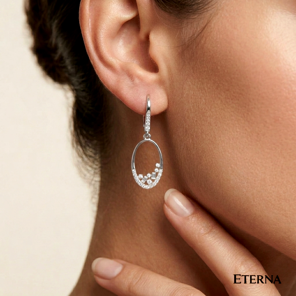 Elegance in Every Drop - Luminara Orbit Drop Earrings