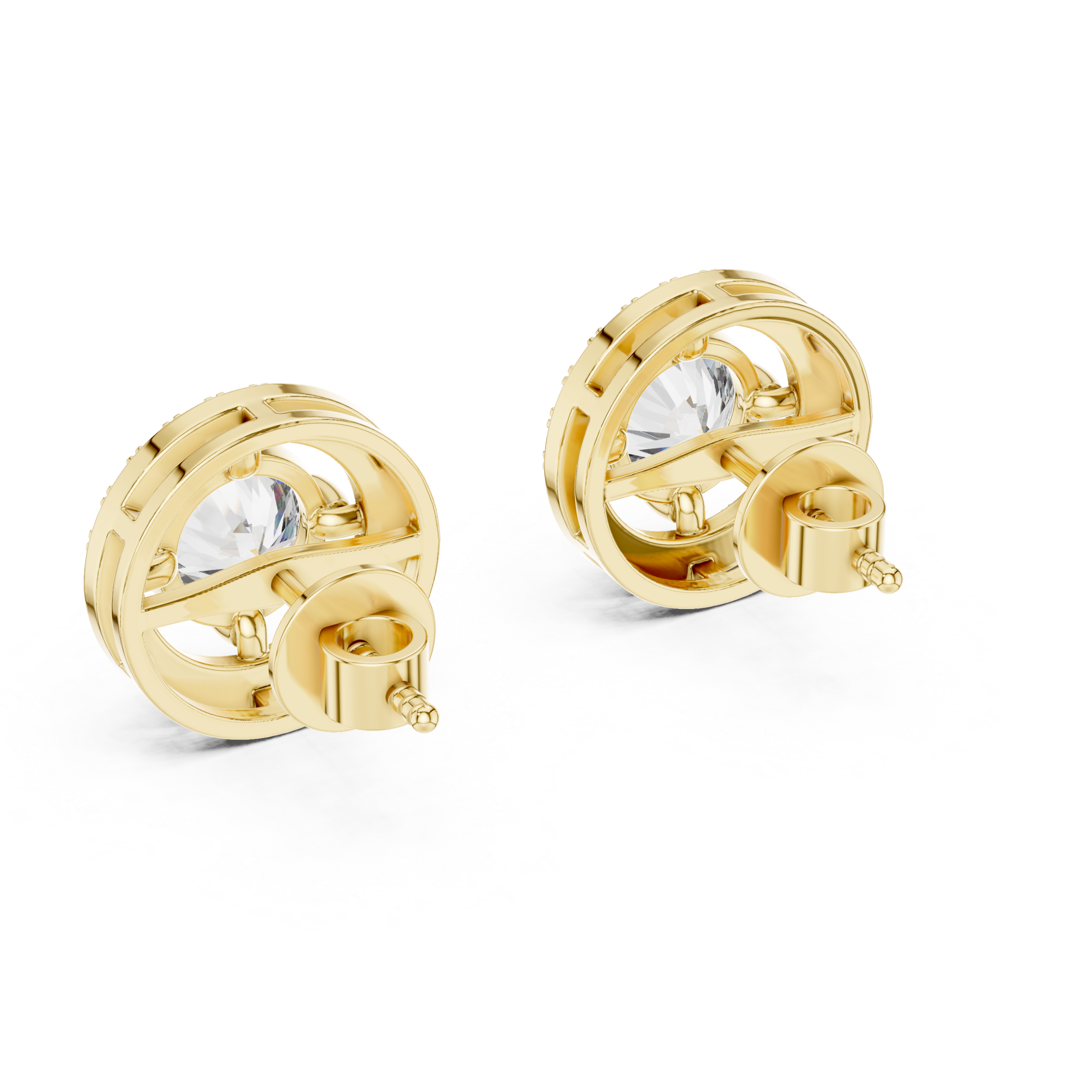 Orvessa Halo Diamond Studs - Image 9