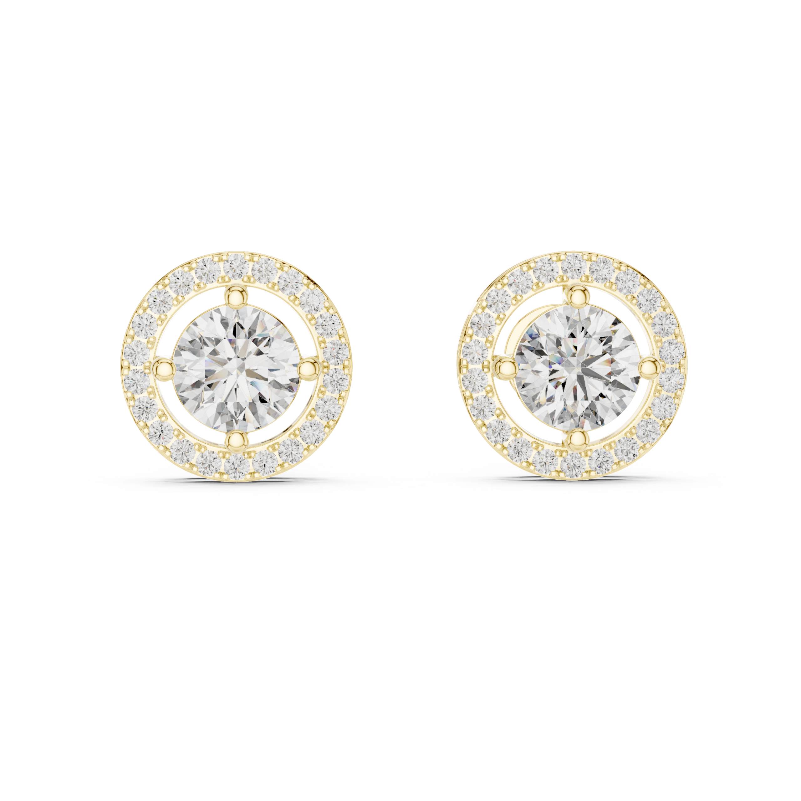Orvessa Halo Diamond Studs - Image 7
