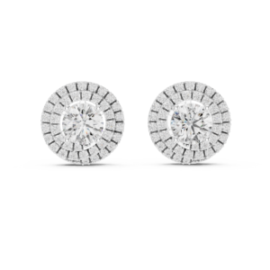 Elaris Grand Halo Diamond Studs