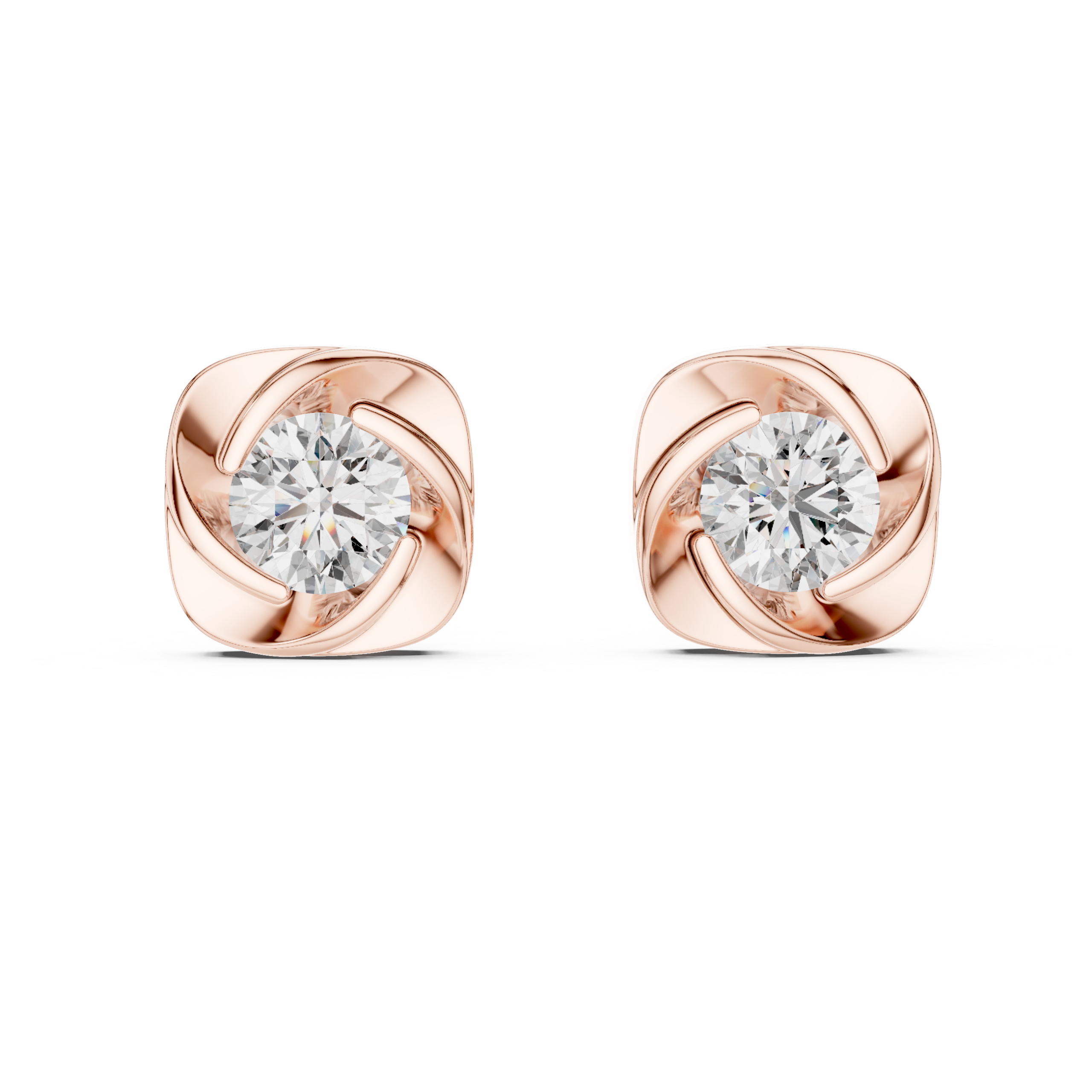 Velmora Spiral Embrace Diamond Studs - Image 4