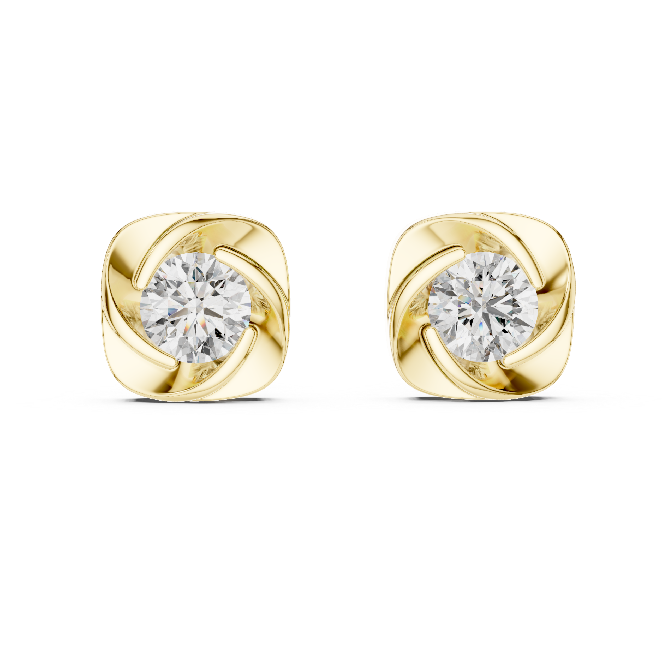 Velmora Spiral Embrace Diamond Studs - Image 7