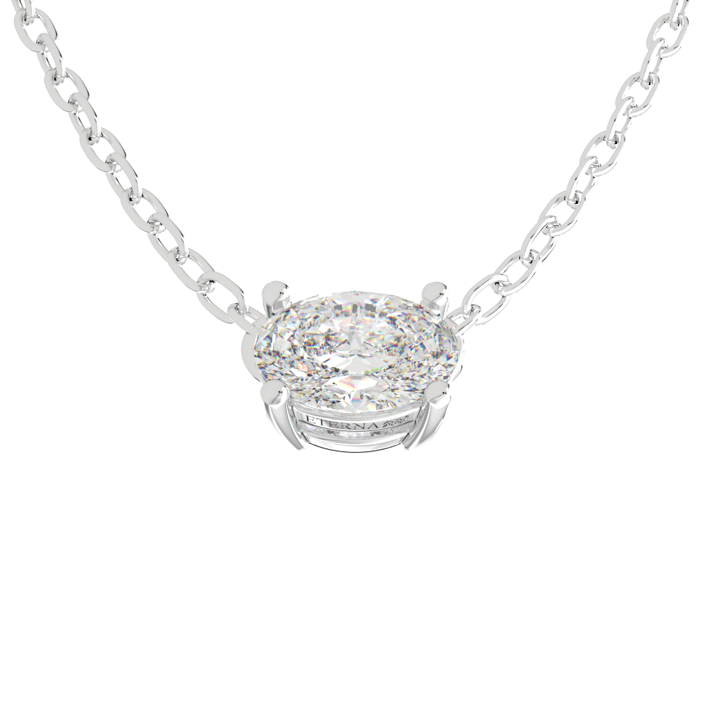 ETERNA Aquarius Oval Classic Necklace - Image 3