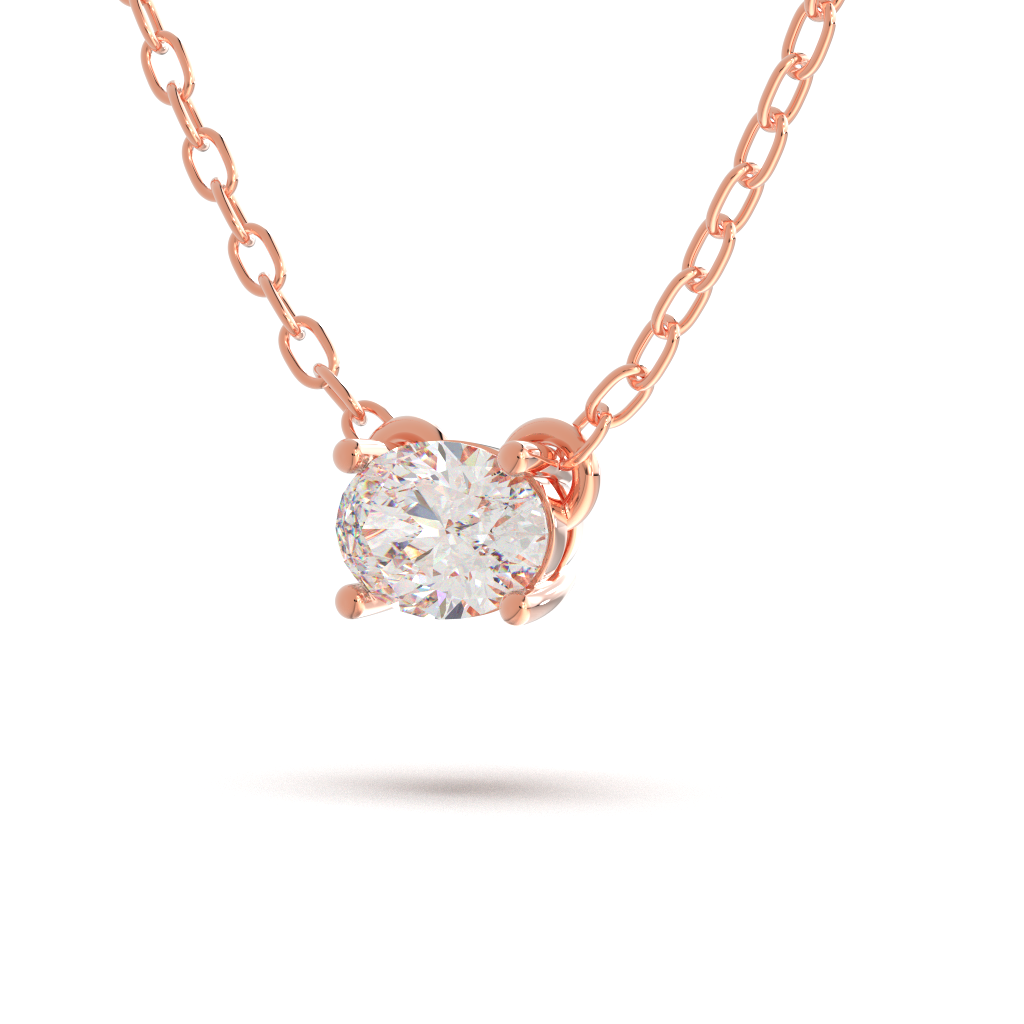 ETERNA Aquarius Oval Classic Necklace - Image 8
