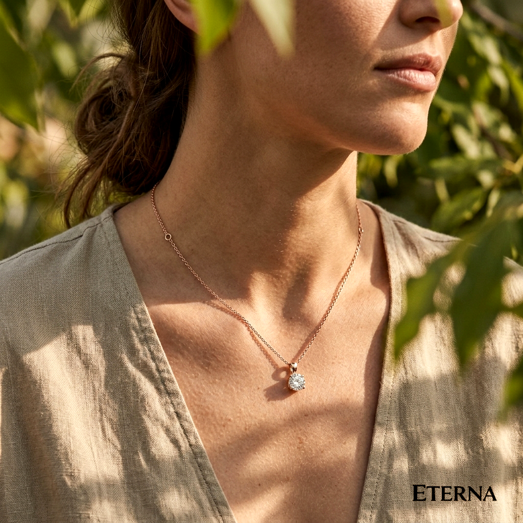 Solis Cage Diamond Pendant - Image 7