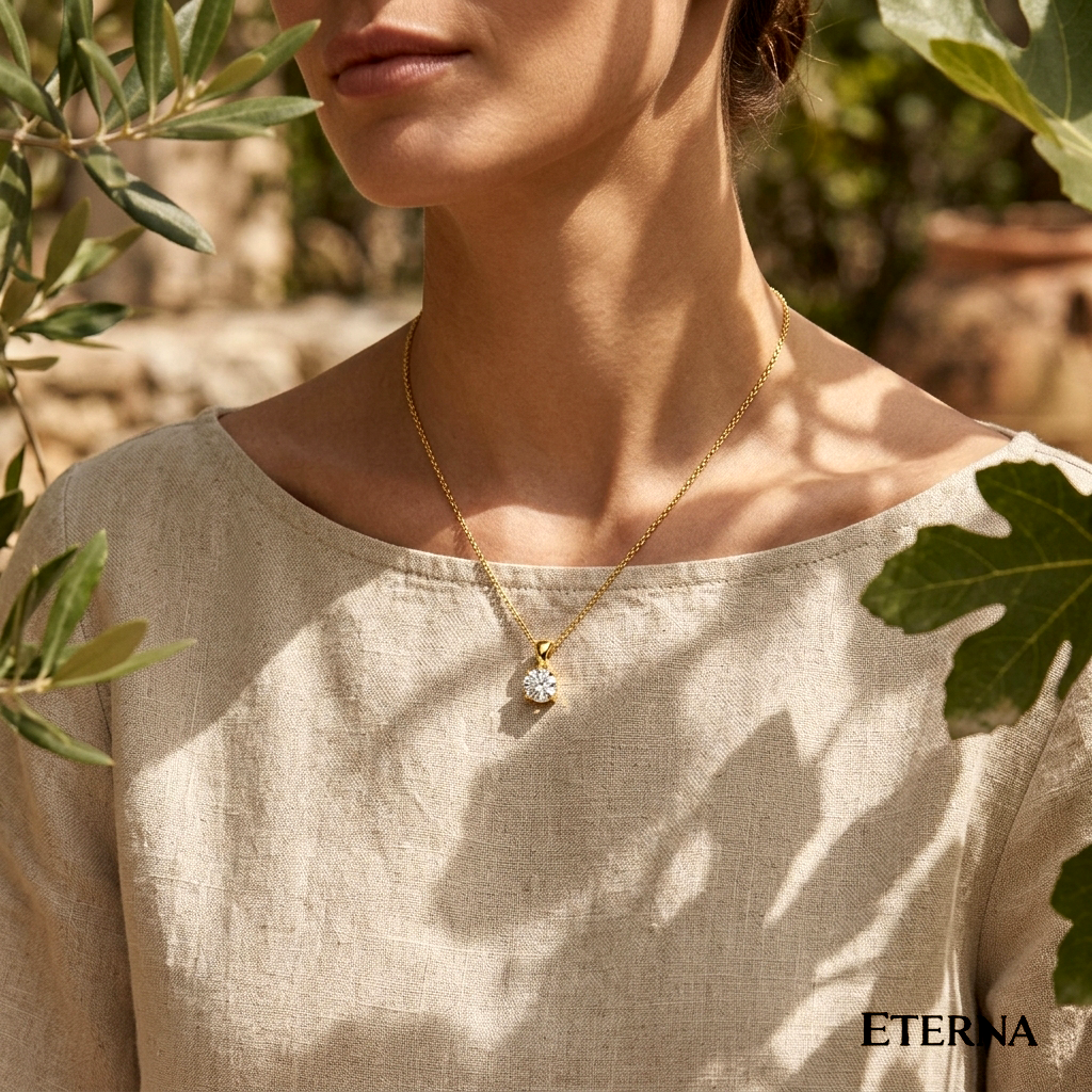 Solis Cage Diamond Pendant - Image 12