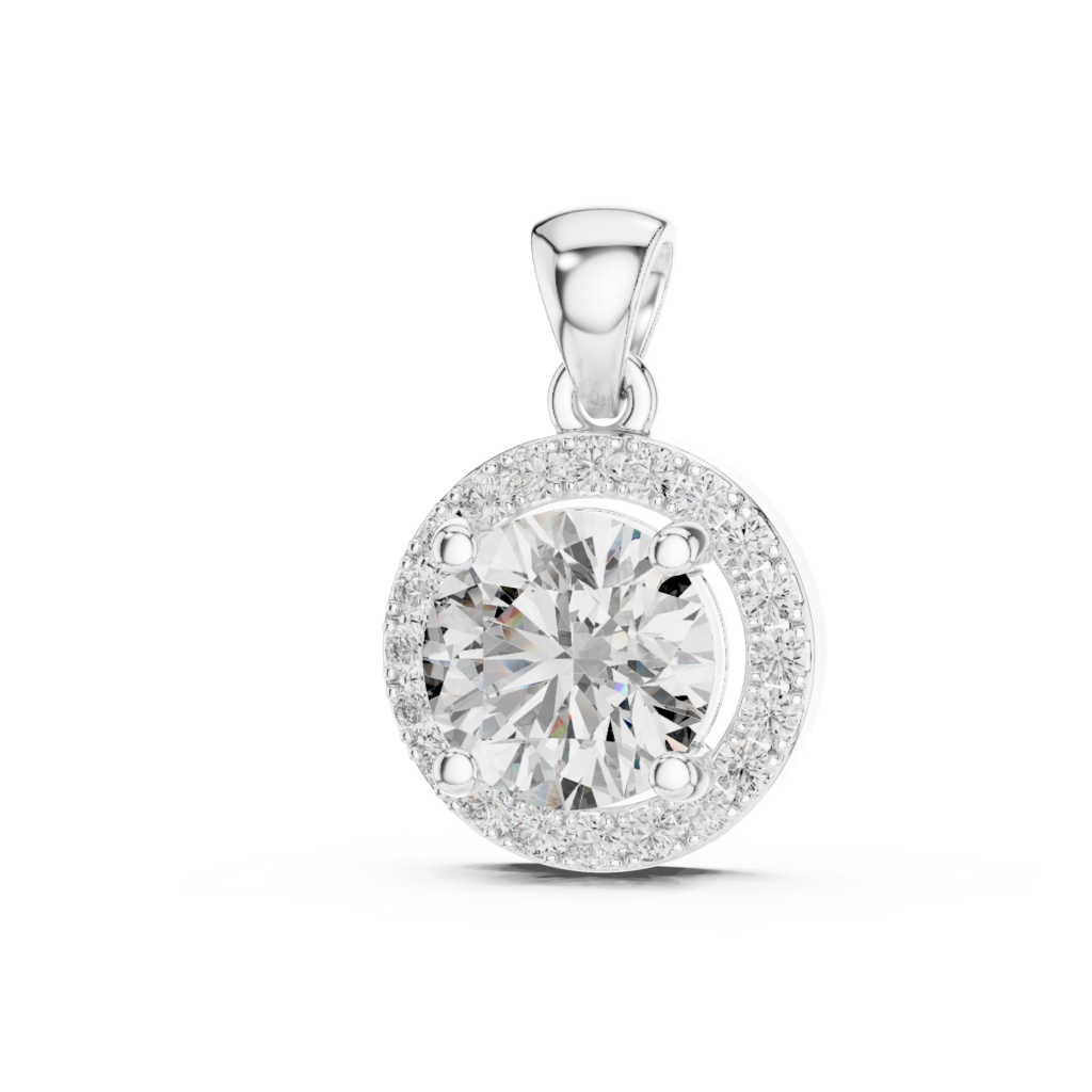 Éterne Halo Diamond Pendant