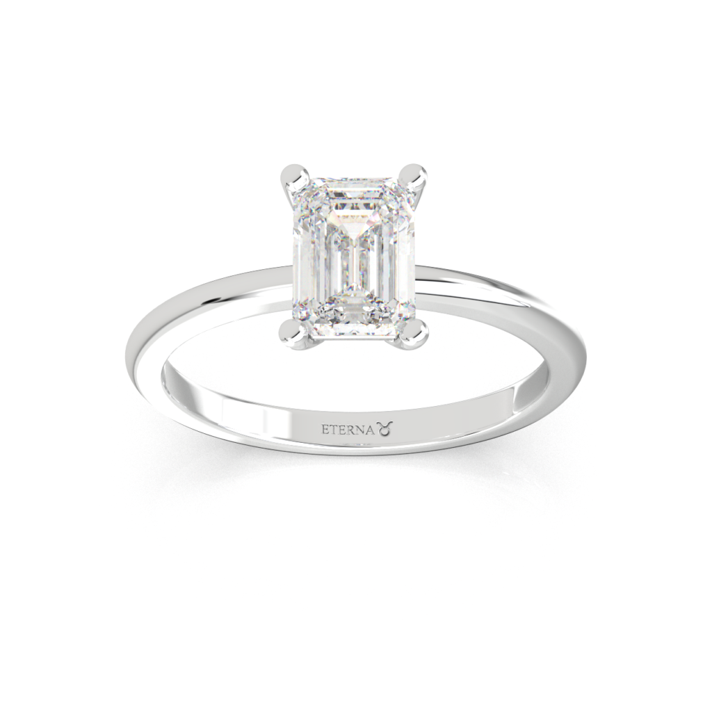 ETERNA Taurus Emerald Solitaire Ring