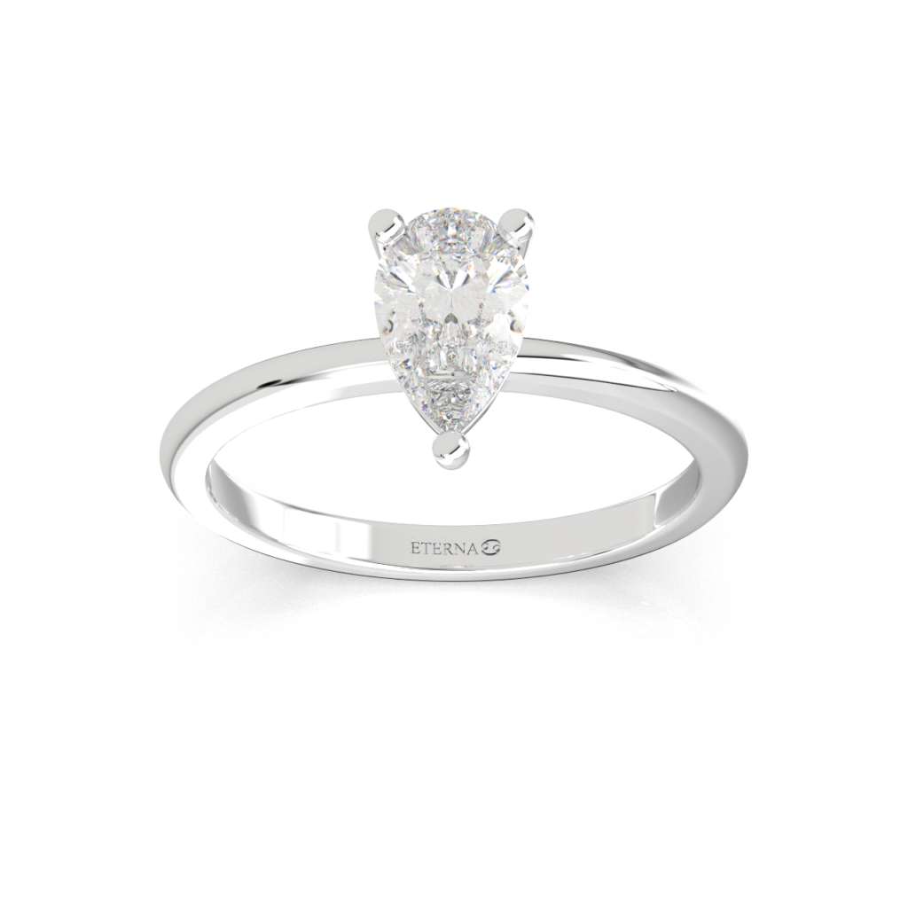 ETERNA Cancer Pear Solitaire Ring