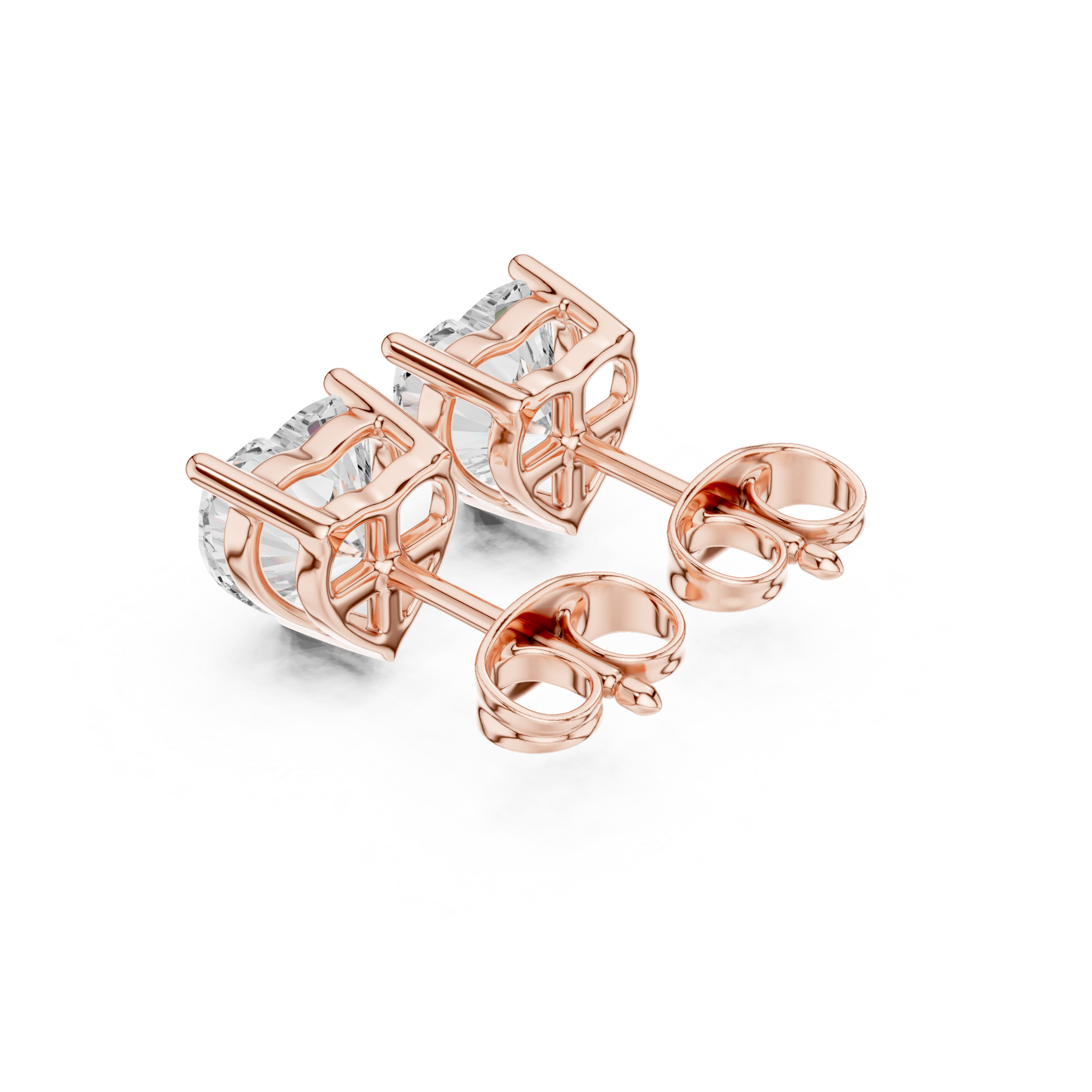 Amoura Heart Radiance Diamond Studs - Image 8