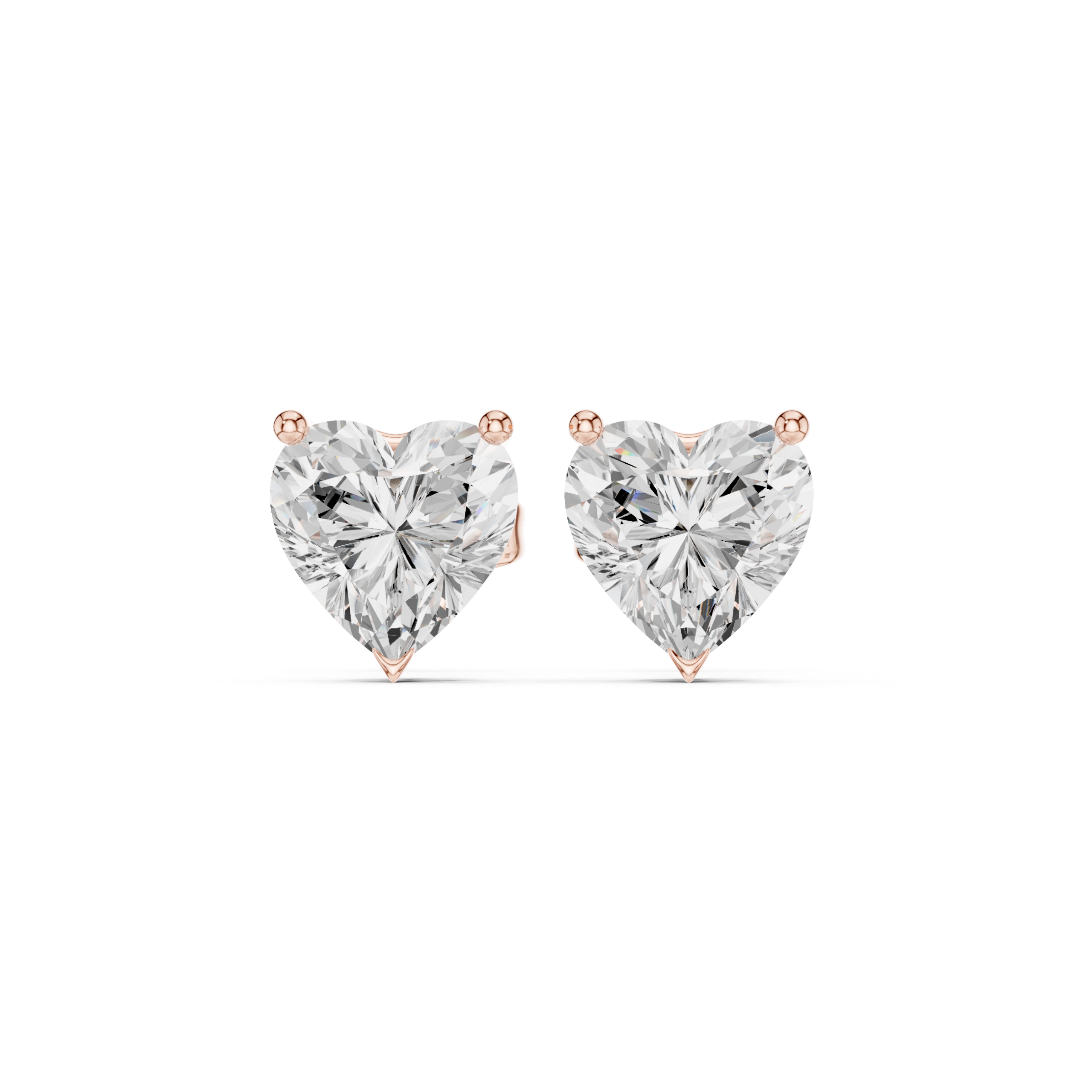 Amoura Heart Radiance Diamond Studs - Image 5