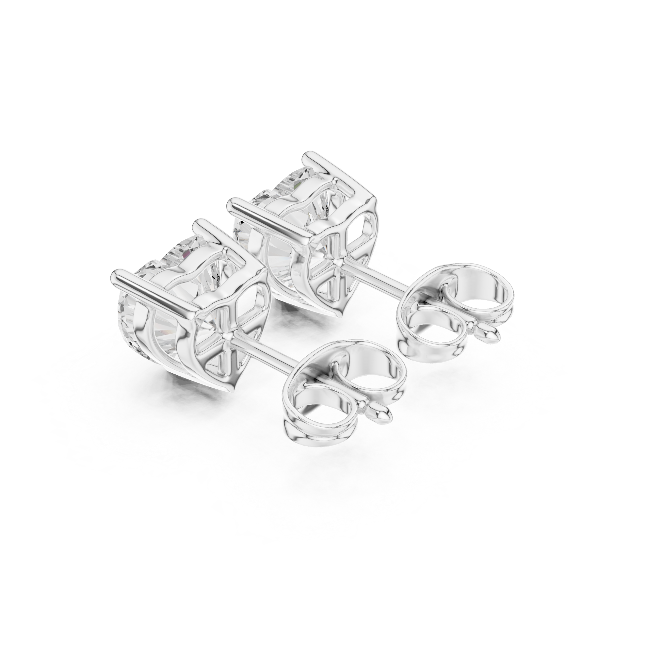 Amoura Heart Radiance Diamond Studs - Image 4