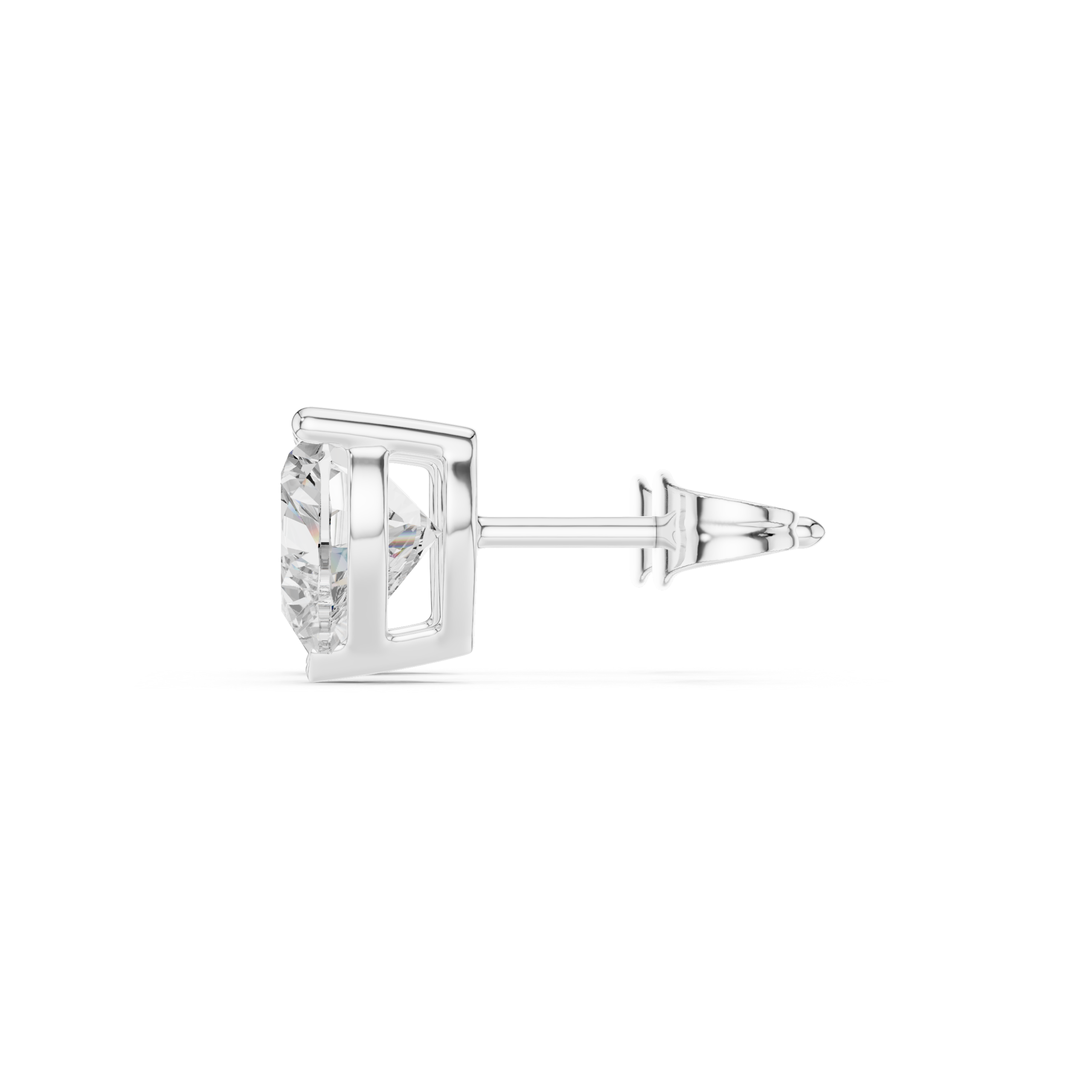 Amoura Heart Radiance Diamond Studs - Image 3