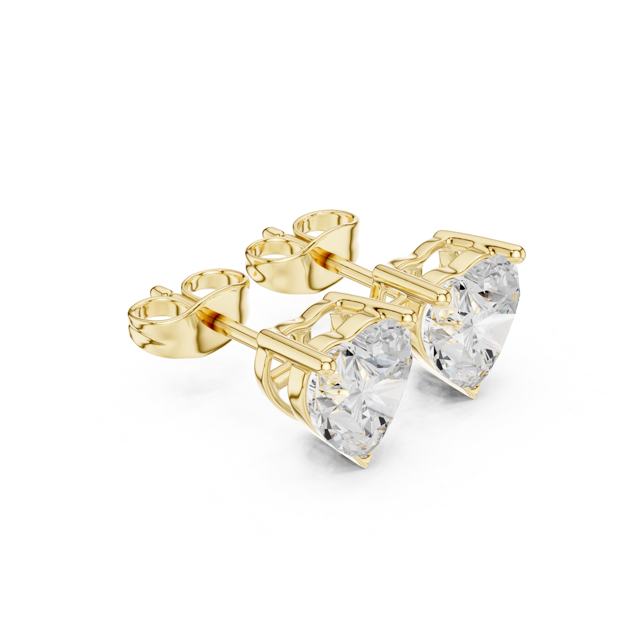 Amoura Heart Radiance Diamond Studs - Image 10