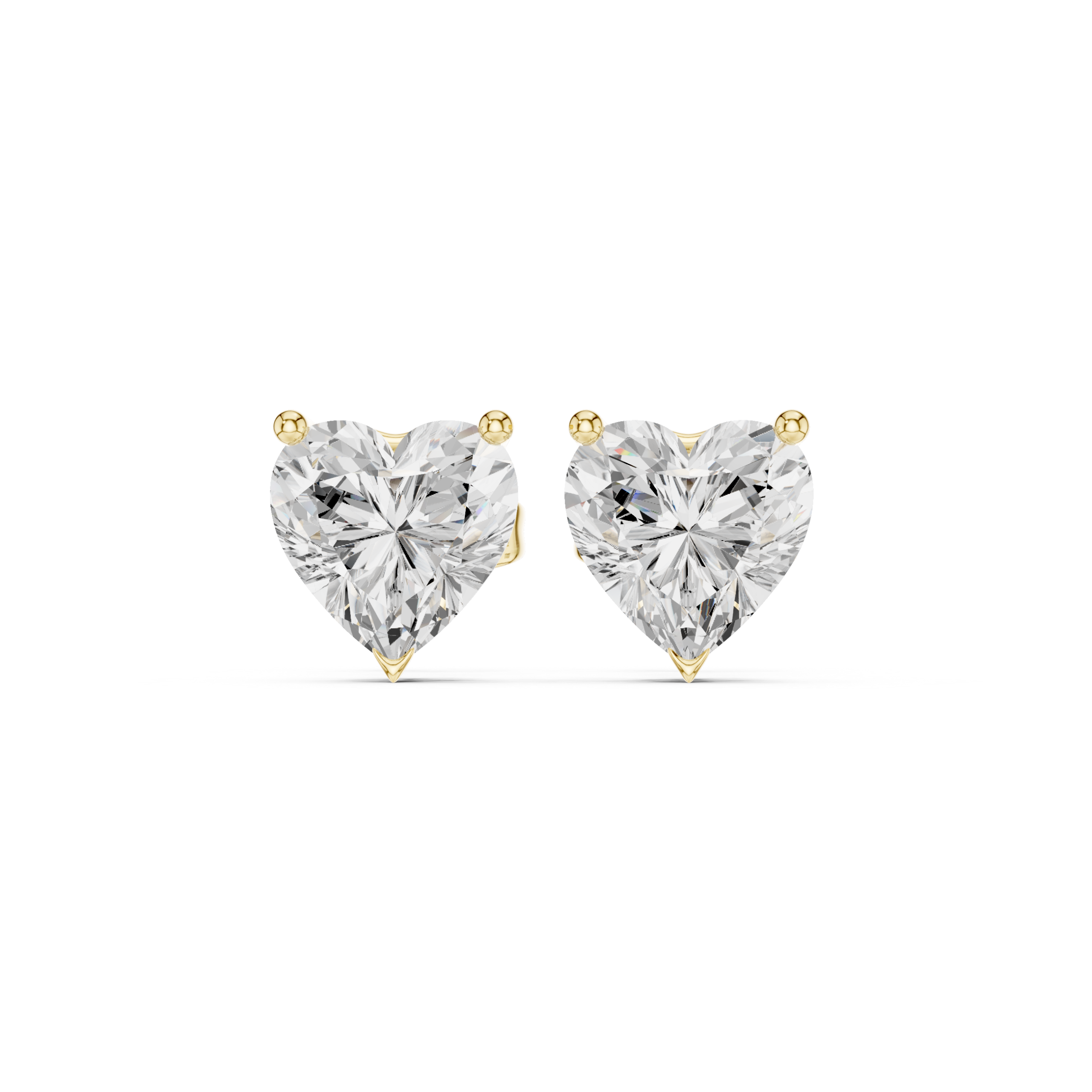 Amoura Heart Radiance Diamond Studs - Image 9