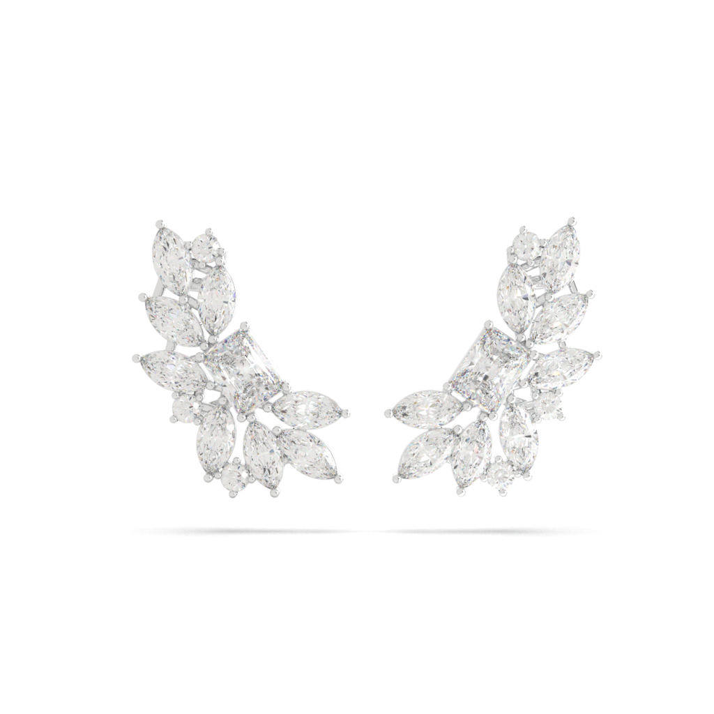Imperial Aurora Cuff Earrings
