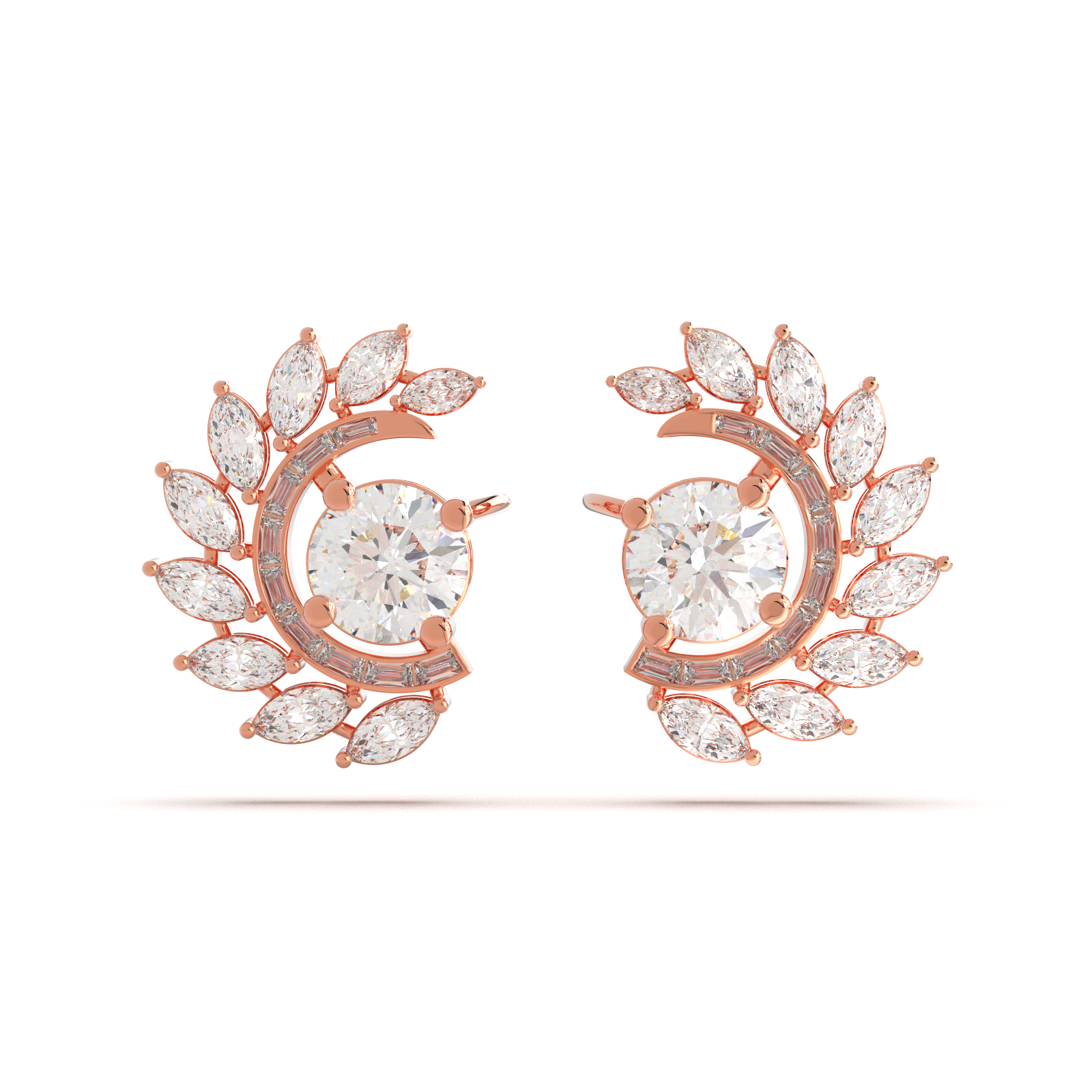 Solaris Halo Cuff Earrings - Image 5