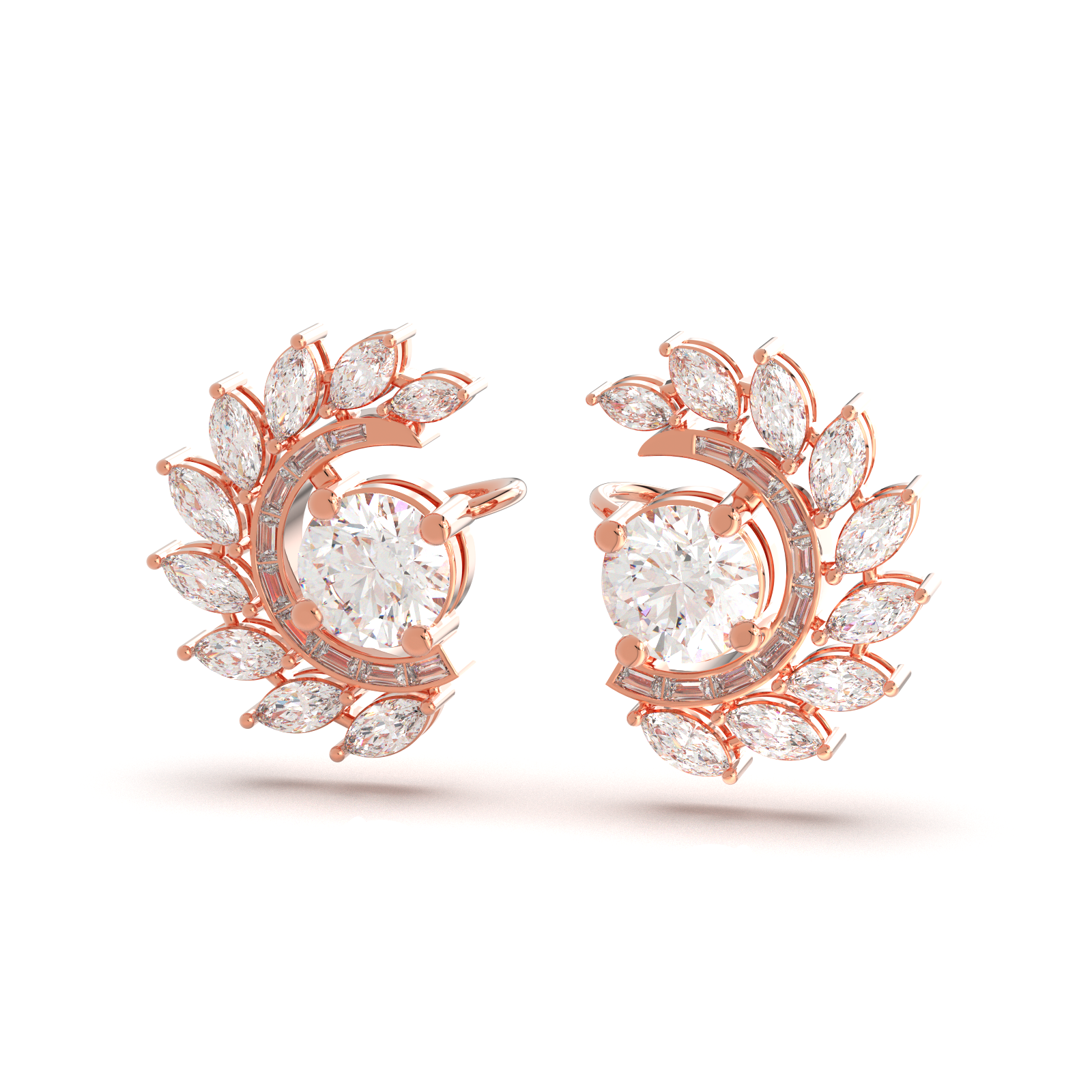 Solaris Halo Cuff Earrings - Image 7
