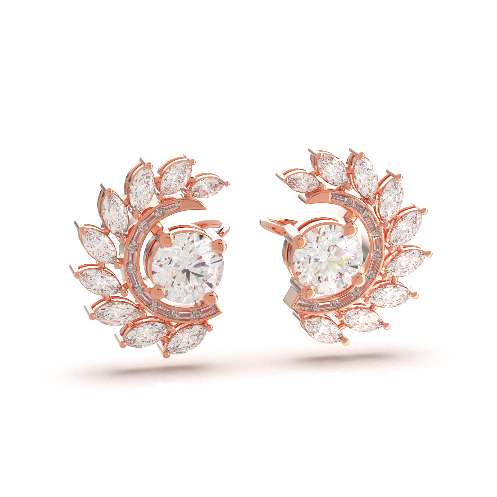 Solaris Halo Cuff Earrings - Image 8