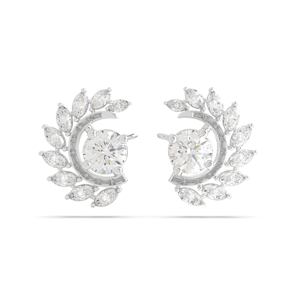 Solaris Halo Cuff Earrings