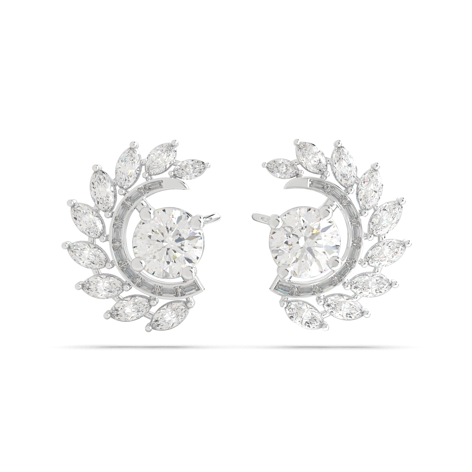 Solaris Halo Cuff Earrings