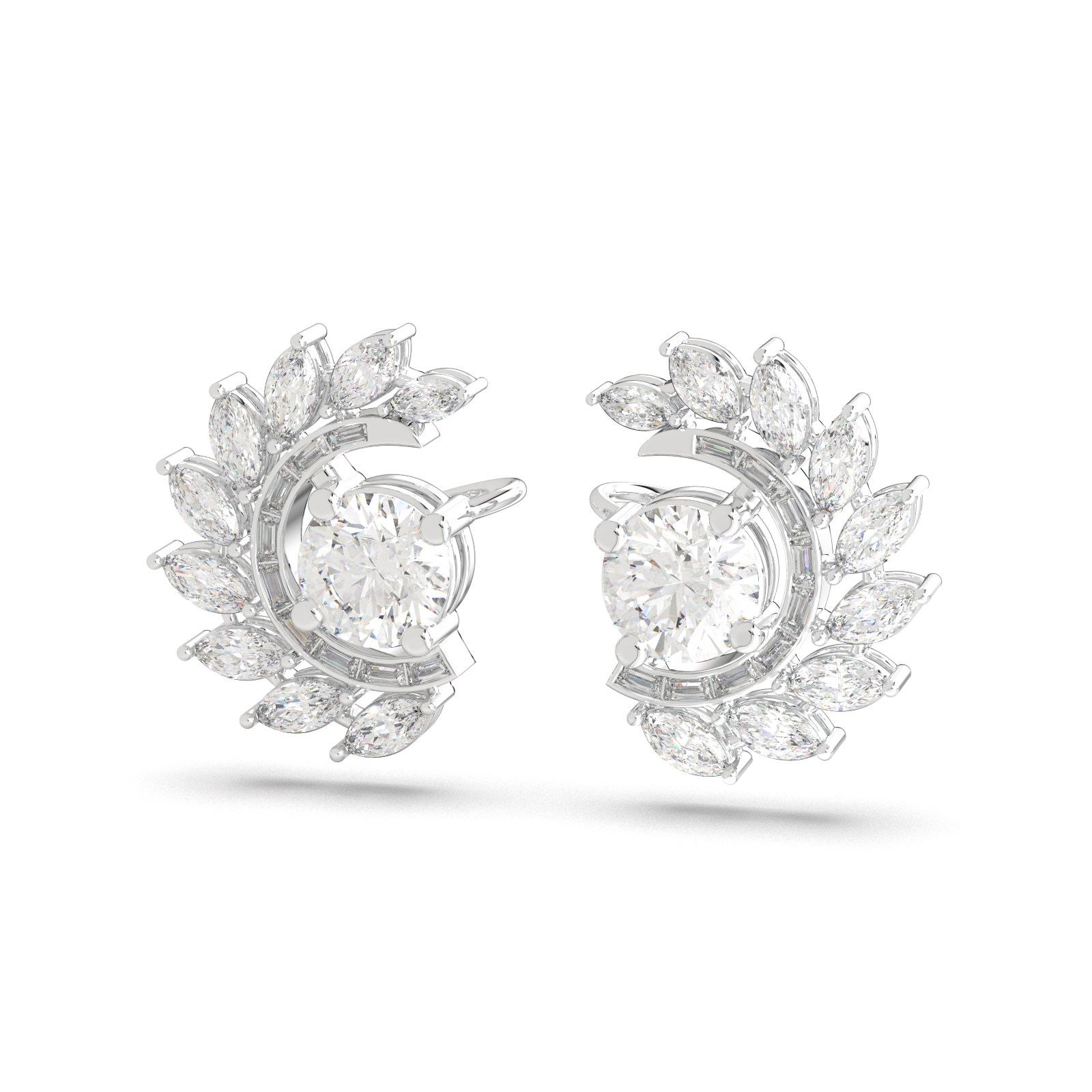 Solaris Halo Cuff Earrings - Image 3