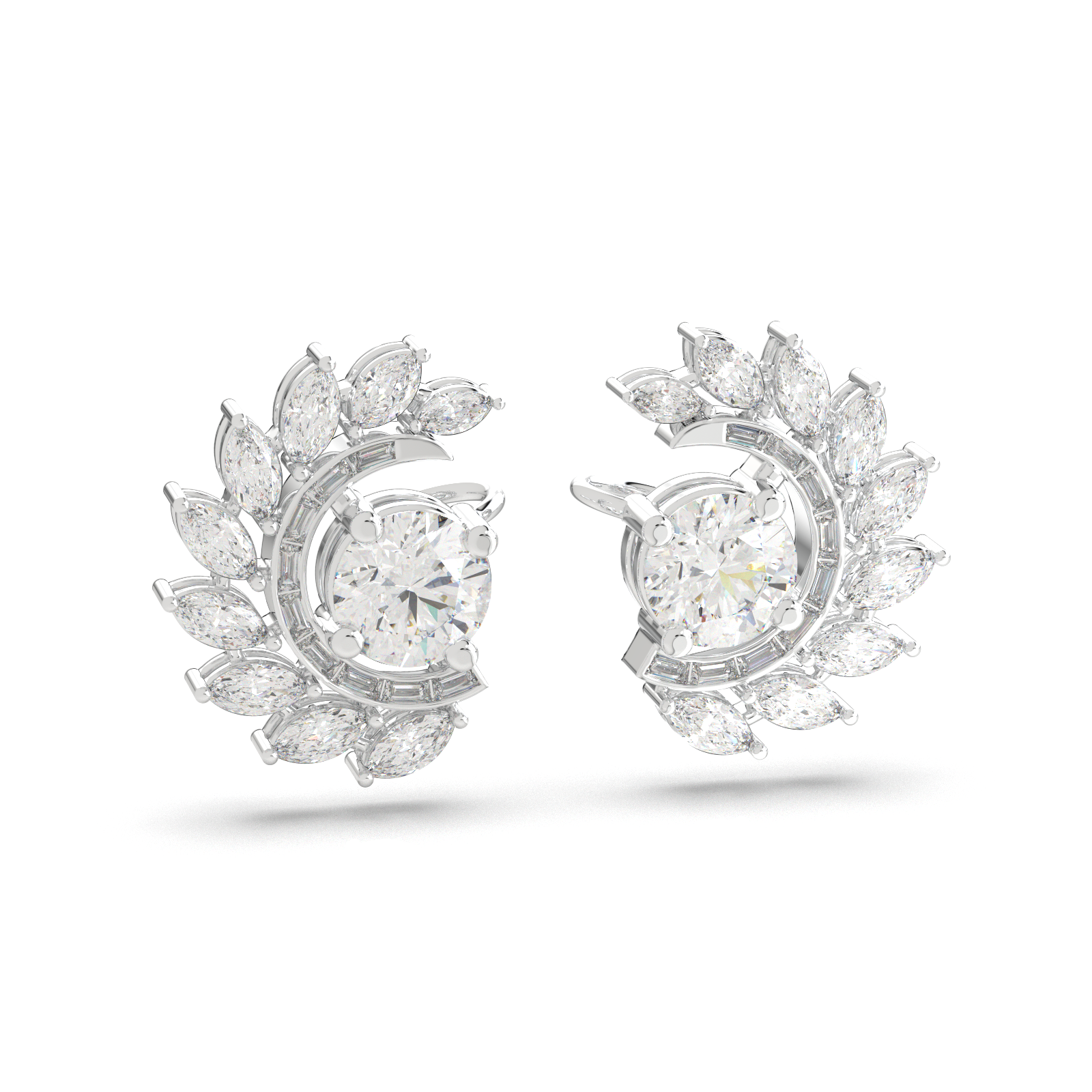 Solaris Halo Cuff Earrings - Image 4