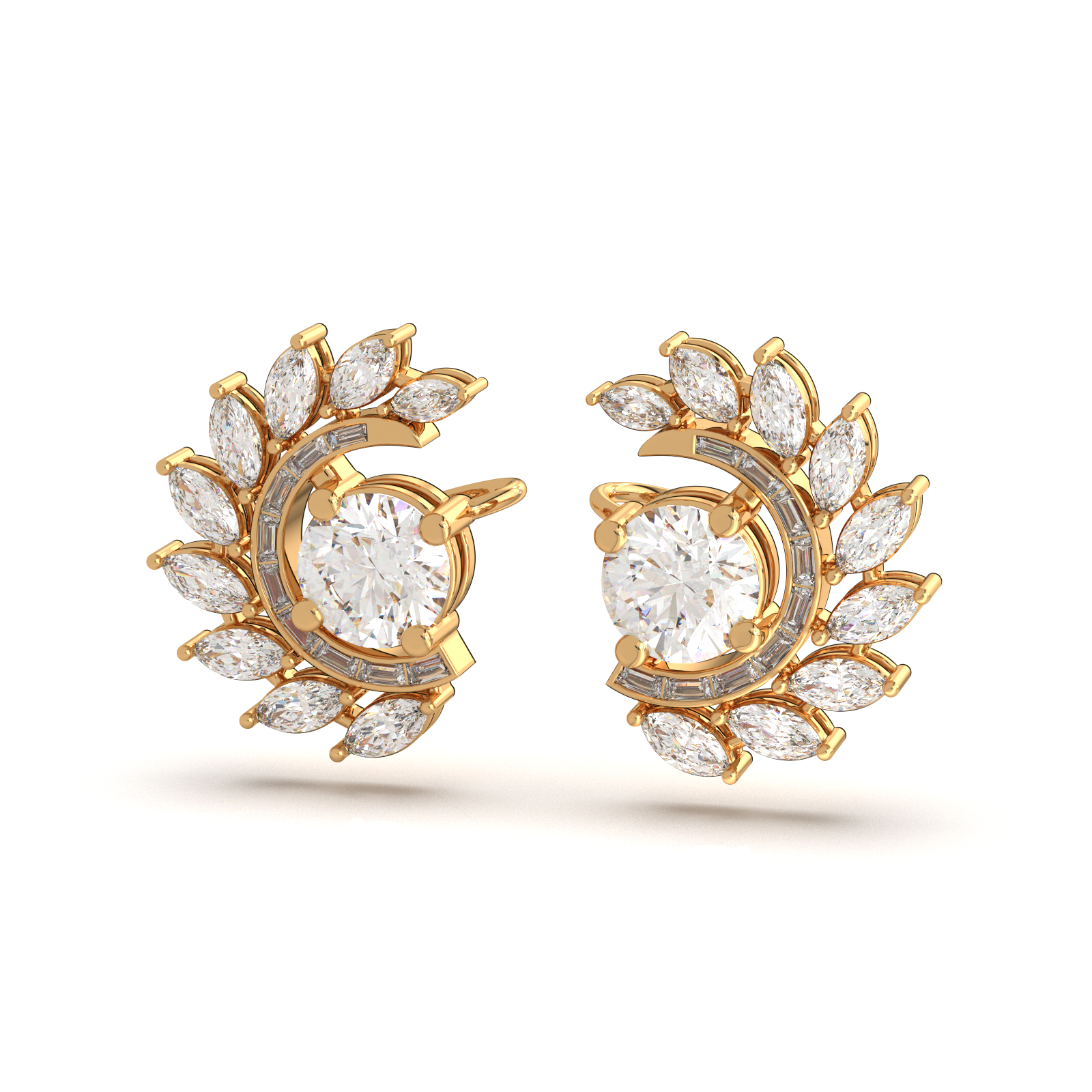 Solaris Halo Cuff Earrings - Image 10