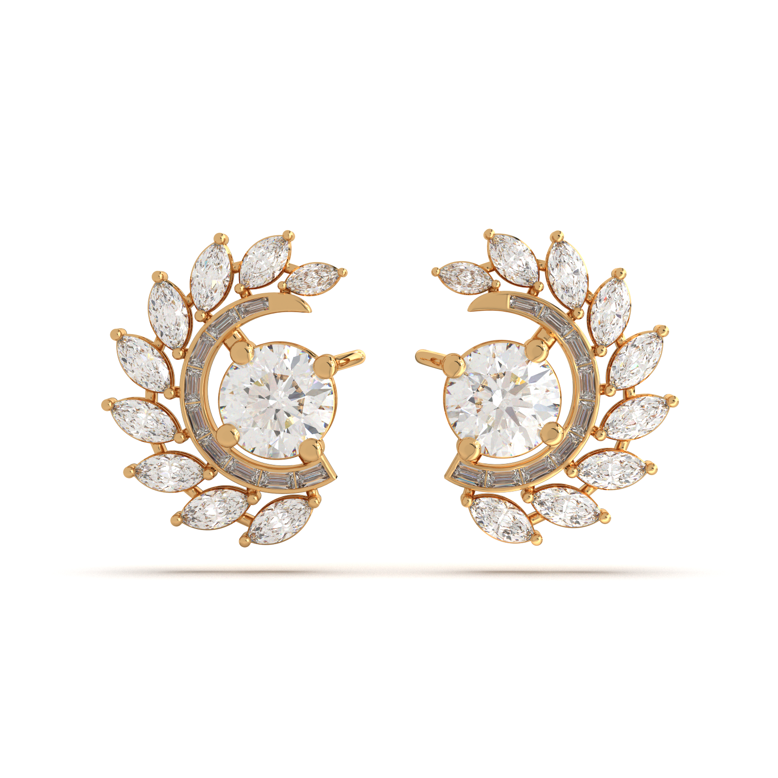 Solaris Halo Cuff Earrings - Image 9