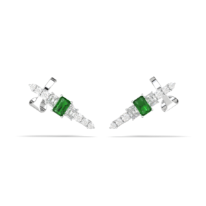 Verdant Royale Diamond Ear Cuff (LAB-Grown Color Stones)