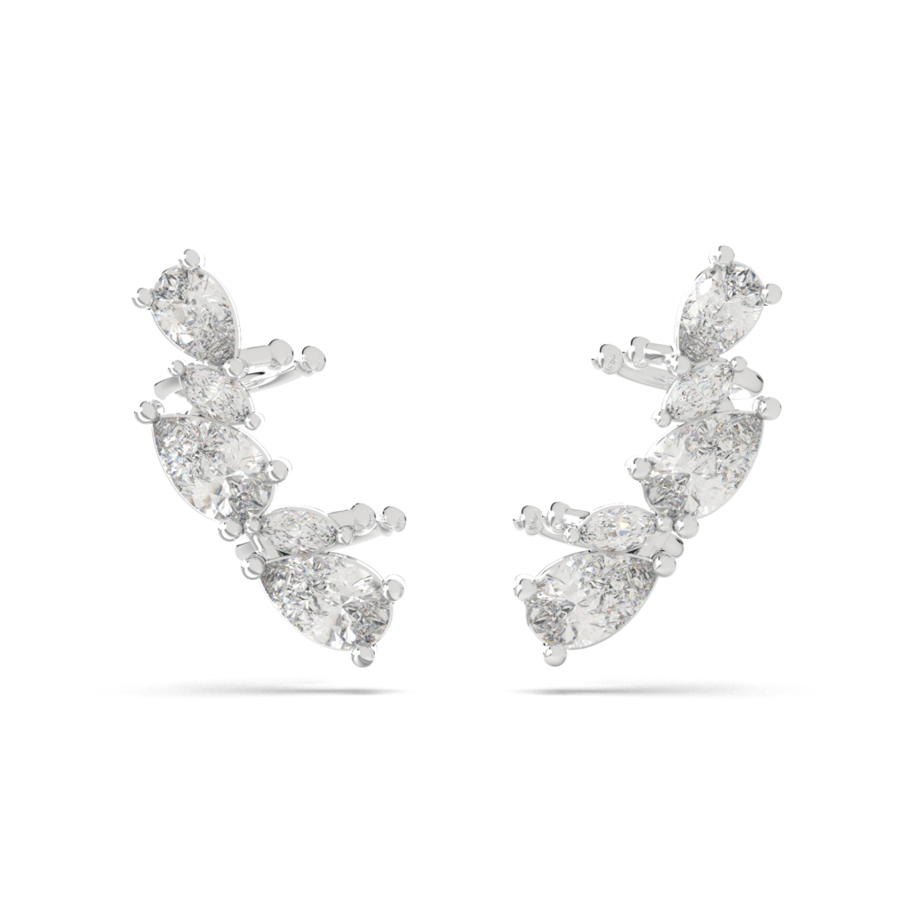 Seraphina Marquise Cuff Earrings