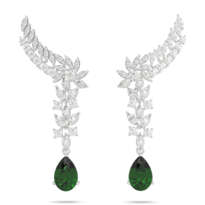 Verdant Royale Cascade Earring (LAB-Grown Color Stones)