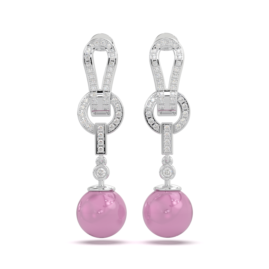 Blush Éternelle Pearl Drop Earrings