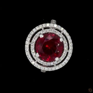 Velmora Ruby Halo Ring